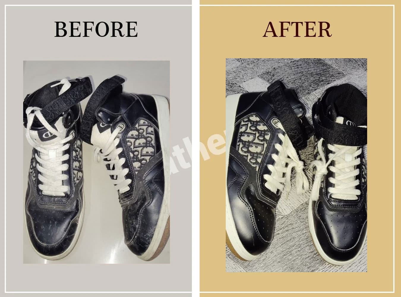 Shoe Laundry In Surat — before and after restoration