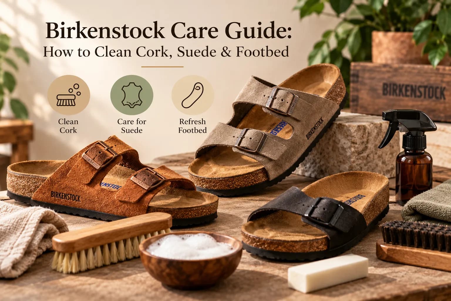 Birkenstock Care Guide: How to Clean Cork, Suede & Footbed