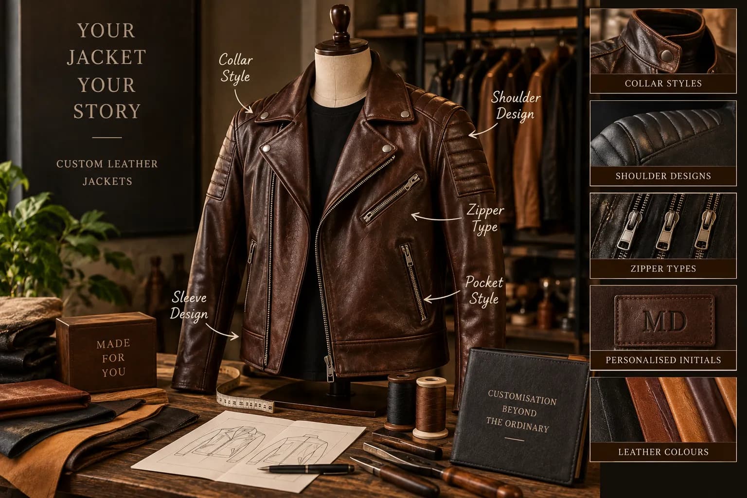 Custom Leather Jackets: What Can Actually Be Personalised?