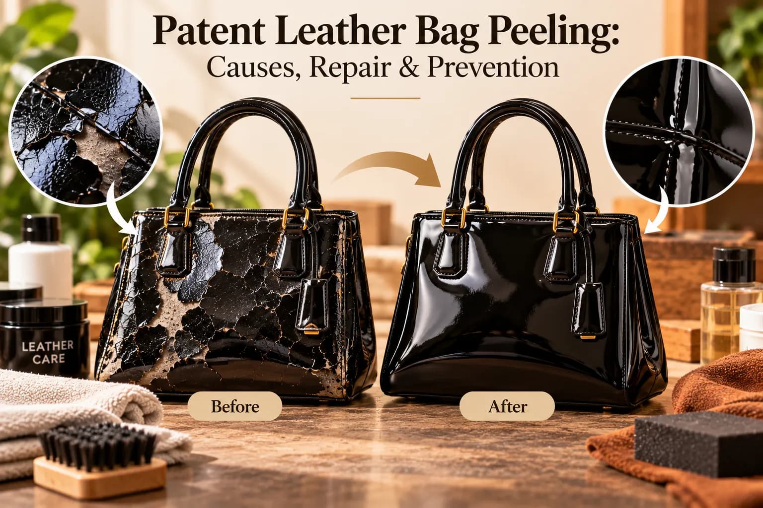 Patent Leather Bag Peeling: Causes, Repair & Prevention