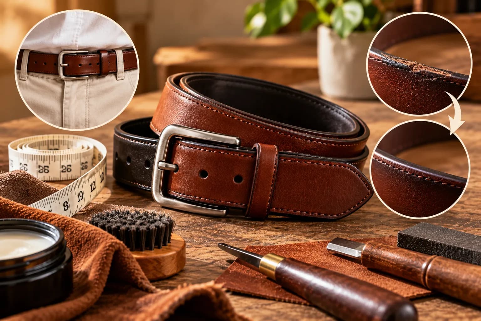 Leather Belt Sizing & Edge Repair: Keep Your Everyday Belt Like New