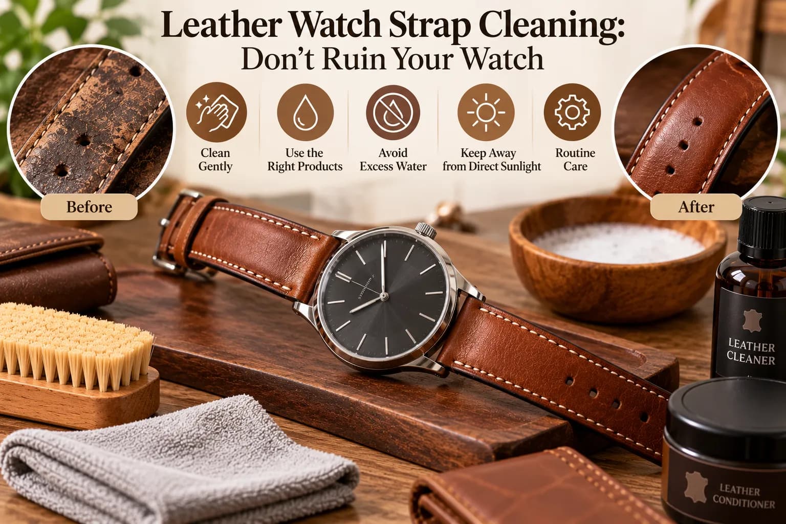 Leather Watch Strap Cleaning: Don't Ruin Your Watch