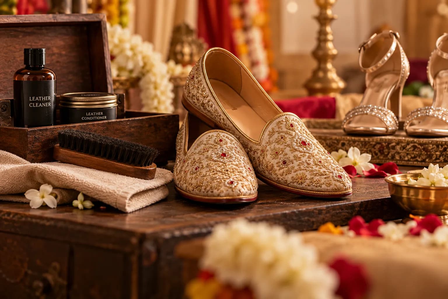Indian Wedding Shoe Care: Pre & Post Ceremony Restoration Guide
