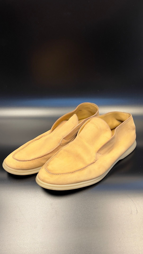 Suede loafers — colour revived